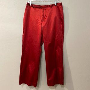 Gap Red Sateen Crop Pants